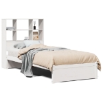 Letto con Libreria senza Materasso 75x190 cm in Legno Pino