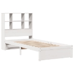 Letto con Libreria senza Materasso 75x190 cm in Legno Pino