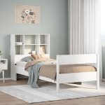 Letto con Libreria senza Materasso 75x190 cm in Legno Pino