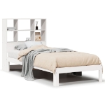 Letto con Libreria senza Materasso 75x190 cm in Legno Pino