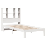 Letto con Libreria senza Materasso 75x190 cm in Legno Pino