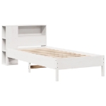 Letto con Libreria senza Materasso 75x190 cm in Legno Pino