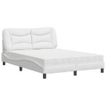 Letto con Materasso Bianco 120x200 cm in Similpelle