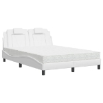 Letto con Materasso Bianco 120x200 cm in Similpelle