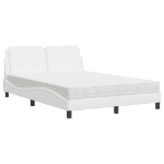 Letto con Materasso Bianco 120x200 cm in Similpelle