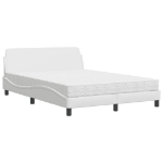 Letto con Materasso Bianco 120x200 cm in Similpelle