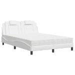 Letto con Materasso Bianco 140x200 cm in Similpelle