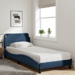 Letto con Materasso Blu 80x200 cm in Tessuto