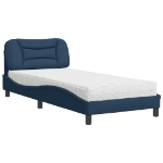 Letto con Materasso Blu 90x190 cm in Tessuto