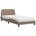 Letto con Materasso Cappuccino 100x200cm Similpelle