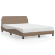 Letto con Materasso Cappuccino 120x200cm Similpelle