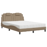 Letto con Materasso Cappuccino 140x190cm Similpelle