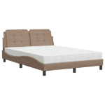 Letto con Materasso Cappuccino 140x200cm Similpelle