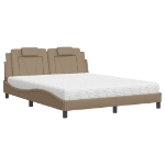 Letto con Materasso Cappuccino 160x200cm Similpelle