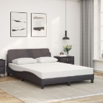 Letto con Materasso Grigio 120x200 cm in Similpelle