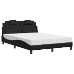 Letto con Materasso Nero 120x200 cm in Similpelle