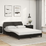 Letto con Materasso Nero 120x200 cm in Similpelle