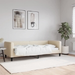 Letto da Giorno Crema 80x200 cm in Tessuto