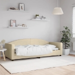 Letto da Giorno Crema 80x200 cm in Tessuto