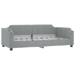 Letto da Giorno Grigio Chiaro 80x200 cm in Tessuto