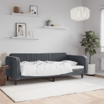 Letto da Giorno Grigio Scuro 90x200 cm in Velluto