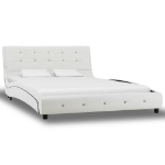 Letto e Materasso MemoryFoam Bianco in Similpelle 120x200cm