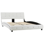 Letto e Materasso MemoryFoam Bianco in Similpelle 120x200cm