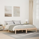 Letto Extra Lungo senza Materasso 160x210 cm in Legno di Pino