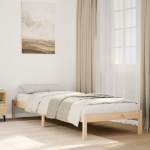 Letto Extra Lungo senza Materasso 180x200 cm in Legno di Pino