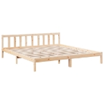 Letto Extra Lungo senza Materasso 180x210 cm in Legno di Pino