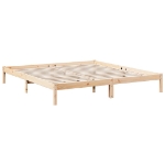 Letto Extra Lungo senza Materasso 180x220 cm in Legno di Pino