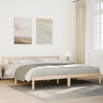 Letto Extra Lungo senza Materasso 200x220 cm in Legno di Pino