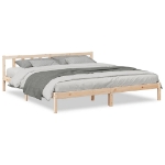 Letto Extra Lungo senza Materasso 200x220 cm in Legno di Pino