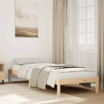 Letto Extra Lungo senza Materasso 90x210 cm in Legno di Pino