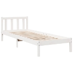 Letto Extra Lungo senza Materasso Bianco 100x210 cm in Pino