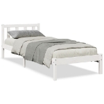 Letto Extra Lungo senza Materasso Bianco 100x220 cm in Pino