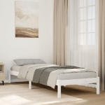 Letto Extra Lungo senza Materasso Bianco 100x220 cm in Pino