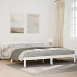 Letto Extra Lungo senza Materasso Bianco 180x210 cm in Pino