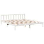 Letto Extra Lungo senza Materasso Bianco 180x210 cm in Pino