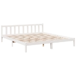 Letto Extra Lungo senza Materasso Bianco 180x220 cm in Pino