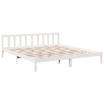 Letto Extra Lungo senza Materasso Bianco 200x210 cm in Pino