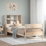 Letto Libreria senza Materasso 100x200 cm in Legno di Pino