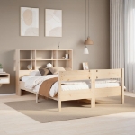 Letto Libreria senza Materasso 135x190 cm in Legno di Pino