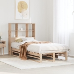 Letto Libreria senza Materasso 90x190 cm Legno Massello