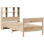 Letto Libreria senza Materasso 90x190 cm Legno Massello Pino