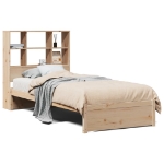 Letto Libreria senza Materasso 90x190 cm Legno Massello Pino