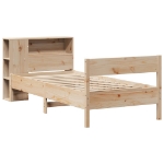 Letto Libreria senza Materasso 90x190 cm Legno Massello Pino