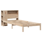 Letto Libreria senza Materasso 90x190 cm Legno Massello Pino