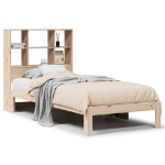 Letto Libreria senza Materasso 90x190 cm Legno Massello Pino