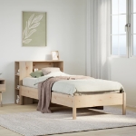 Letto Libreria senza Materasso 90x190 cm Legno Massello Pino